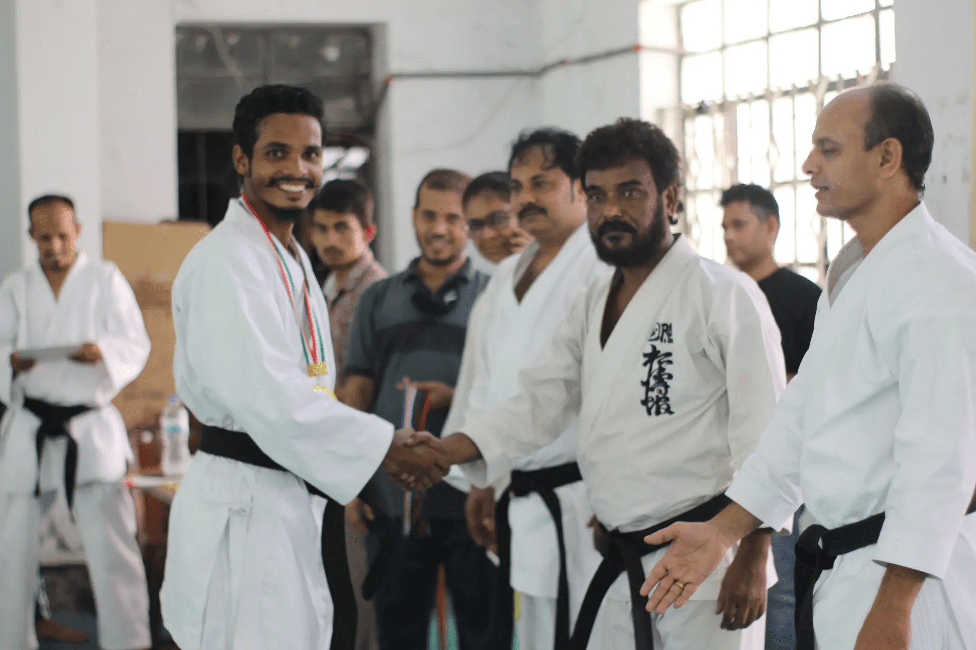 Combat training session at JK Academy with expert instructors